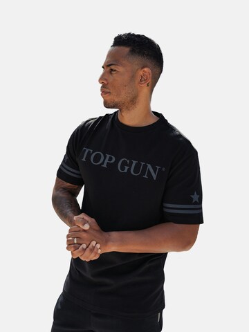 TOP GUN Shirt in Zwart: voorkant