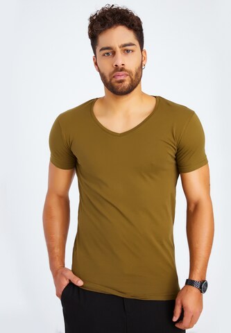 Leif Nelson Shirt in Green: front