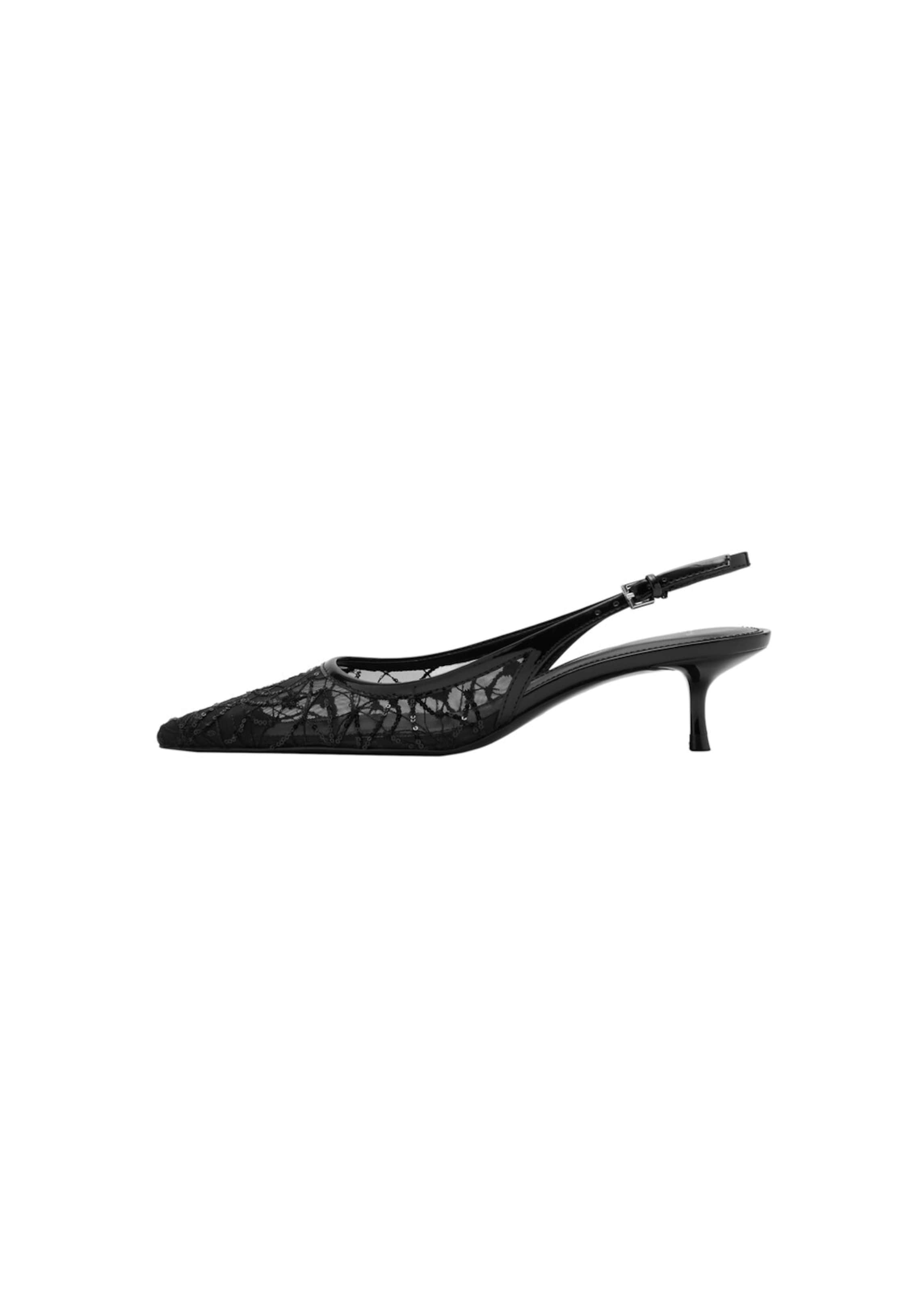 MANGO Slingback Pumps 'Lorio' in Black: front