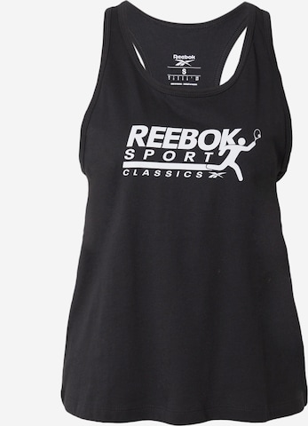 Reebok Sporttop in Schwarz: predná strana