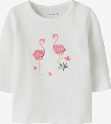 balta NAME IT Marškinėliai 'NBFHIA': priekis