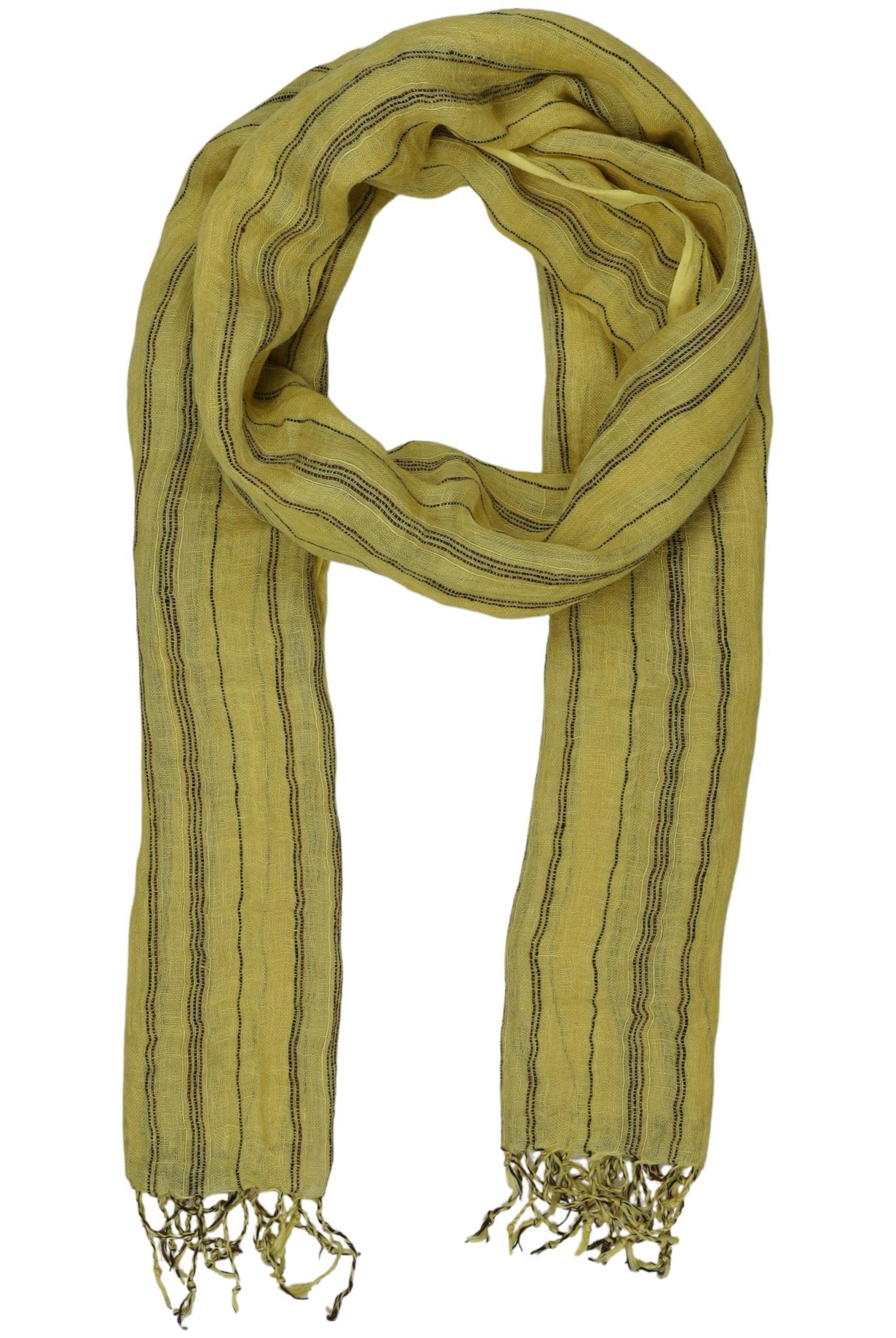 Gudrun Sjödén Schal oder Tuch One Size in Gelb: Vorderseite