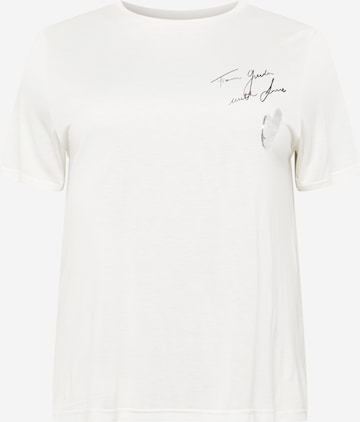 T-shirt 'Elisa' Guido Maria Kretschmer Curvy en blanc : devant