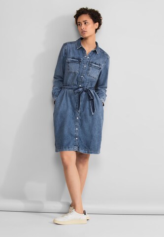 STREET ONE Shirt Dress in Blue: front