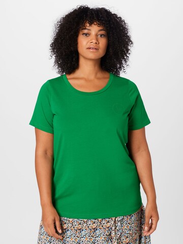 Zizzi Koszulka 'THEA' w kolorze zielony: przód