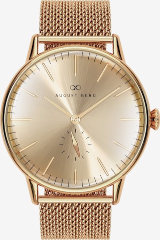 August Berg Analog Watch 'Serenity Shine Gold Eye Gold 40mm' in Gold: front