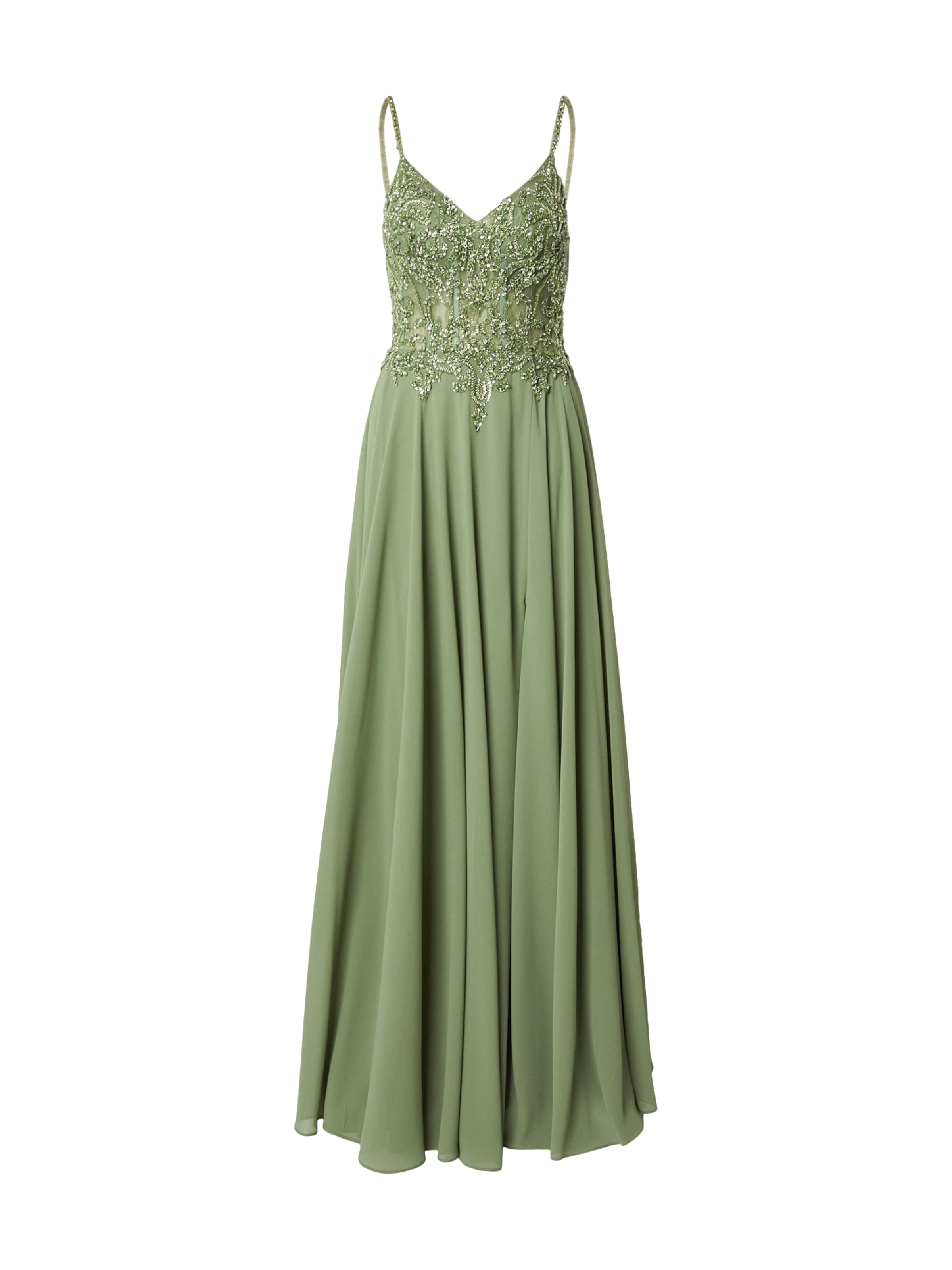 LUXUAR Evening dress in Green: front