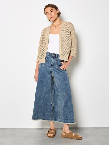 Apricot Knitted Open Cardigan ' ' in Gelb