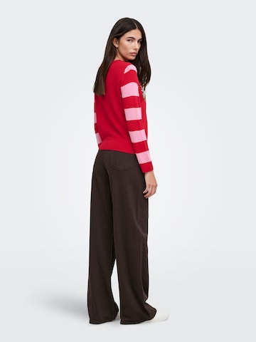 Pullover 'ONLXmas' di ONLY in rosso