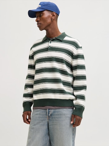 JACK & JONES Sweater 'JORNOSTALGIA' in Green: front