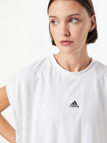 ADIDAS SPORTSWEAR Funktionsshirt 'Hyperglam Sleeveless' in Weiß