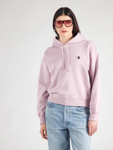 Carhartt WIP Trui 'Nelson' in Roze: voorkant