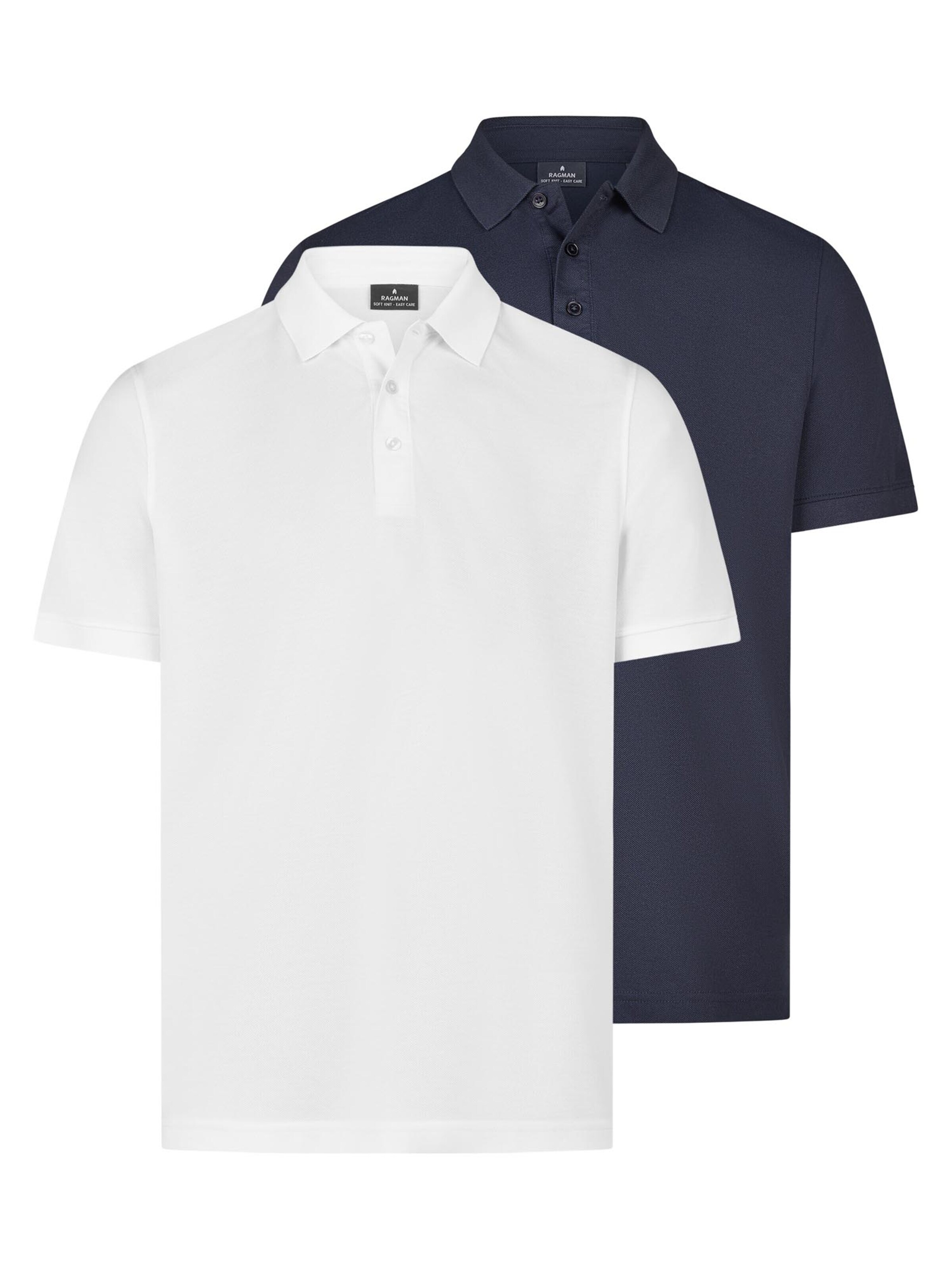 Ragman Shirt 'Basic' in Blue: front