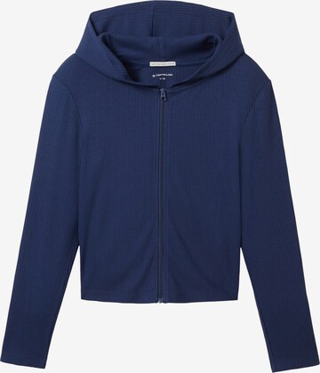 Cardigan TOM TAILOR en bleu : devant