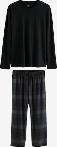Next Pitkä pyjama 'Motionflex' värissä musta: etupuoli