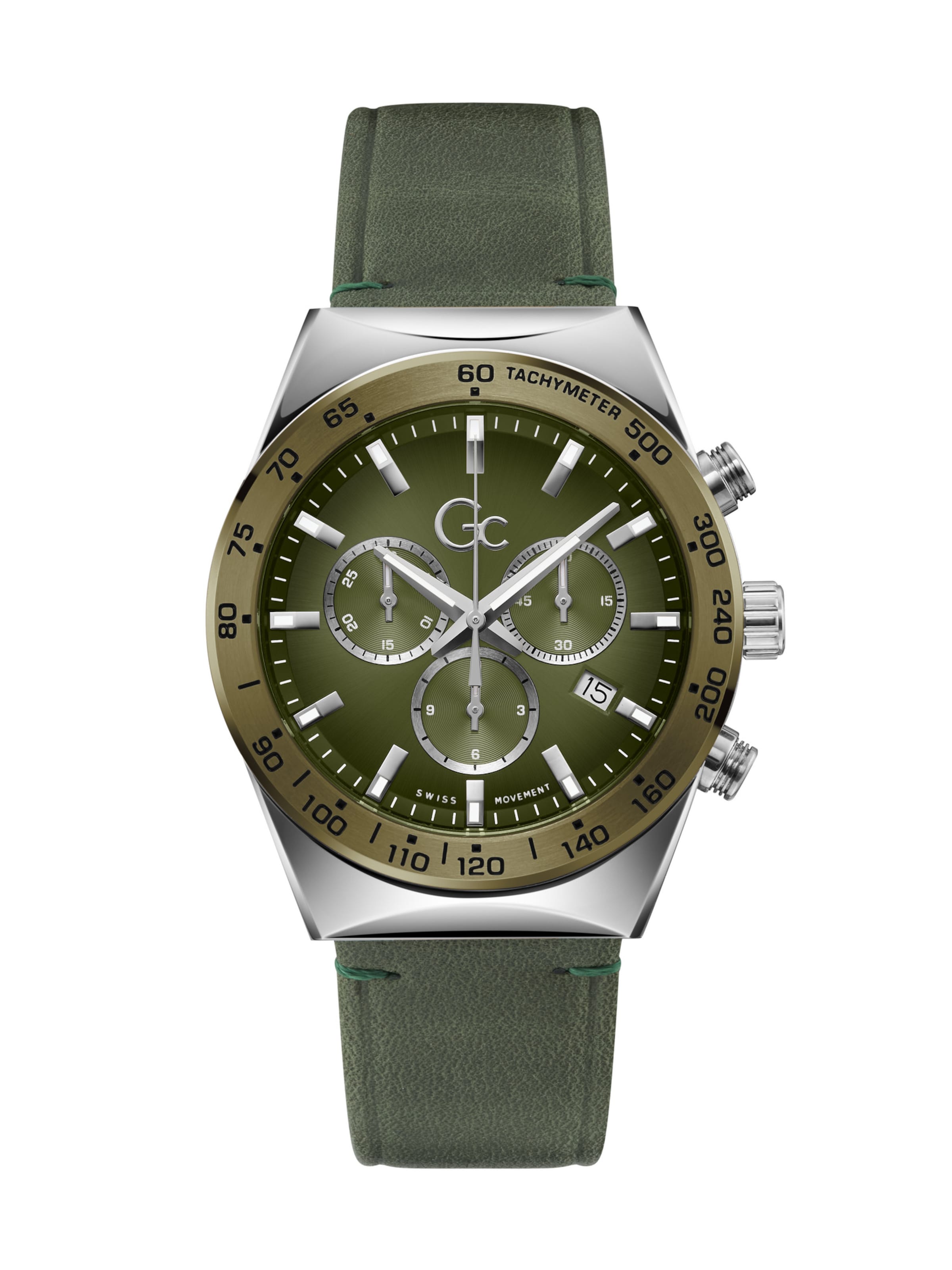 Gc Analogt ur 'Clubhouse' i grøn: forside