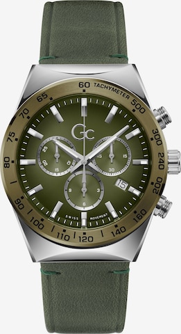 Gc Analog Watch 'Clubhouse' in Green: front