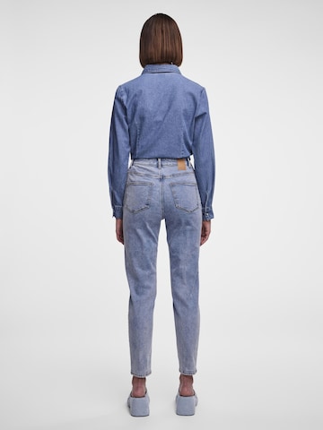 PIECES Tapered Jeans 'Kesia' in Blue