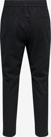 Loosefit Pantalon 'Linus' Only & Sons en noir