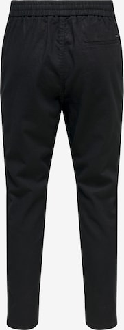 Loosefit Pantaloni 'Linus' di Only & Sons in nero