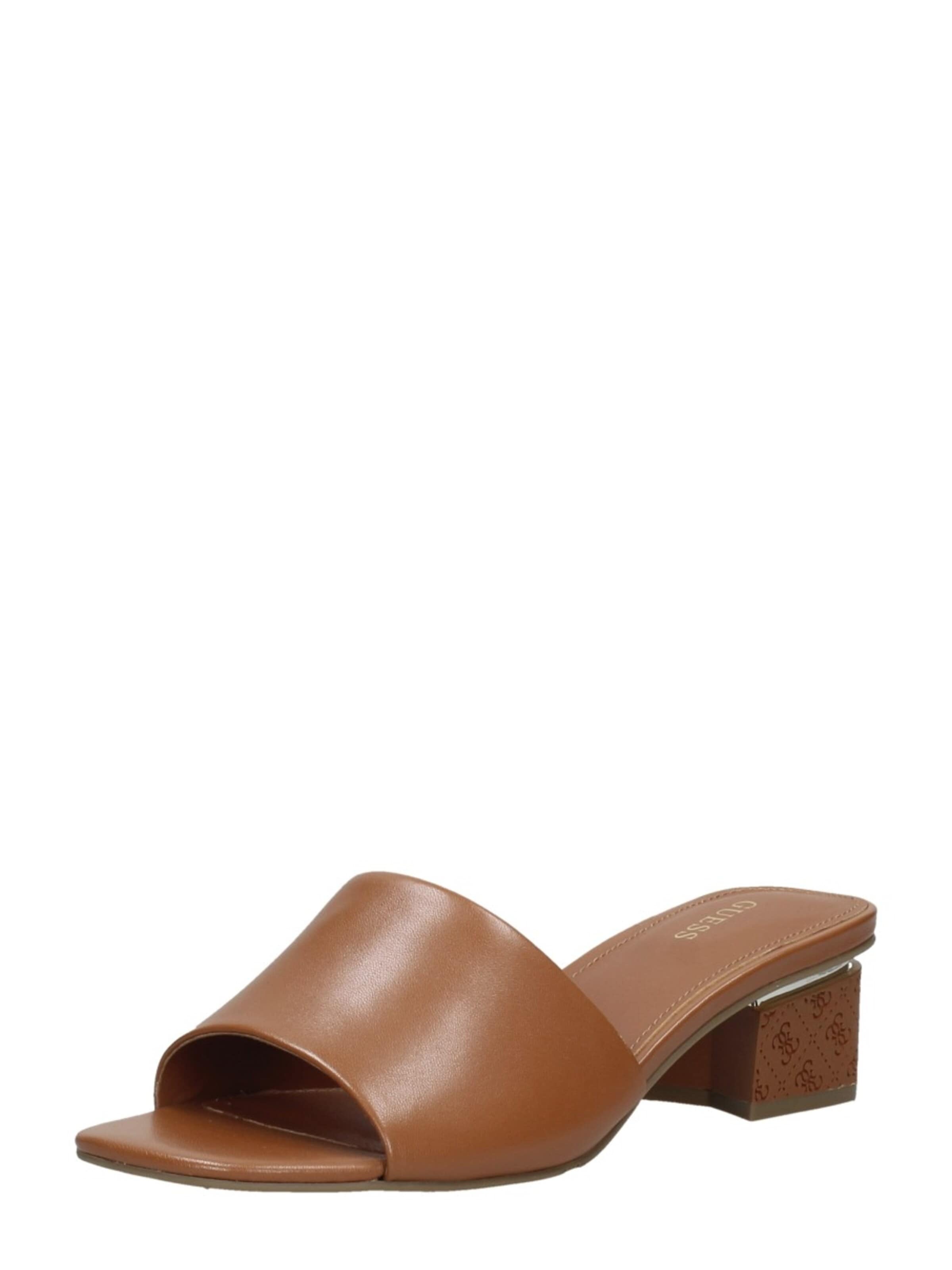 GUESS Pantolette 'Yara'‌‌ in Braun