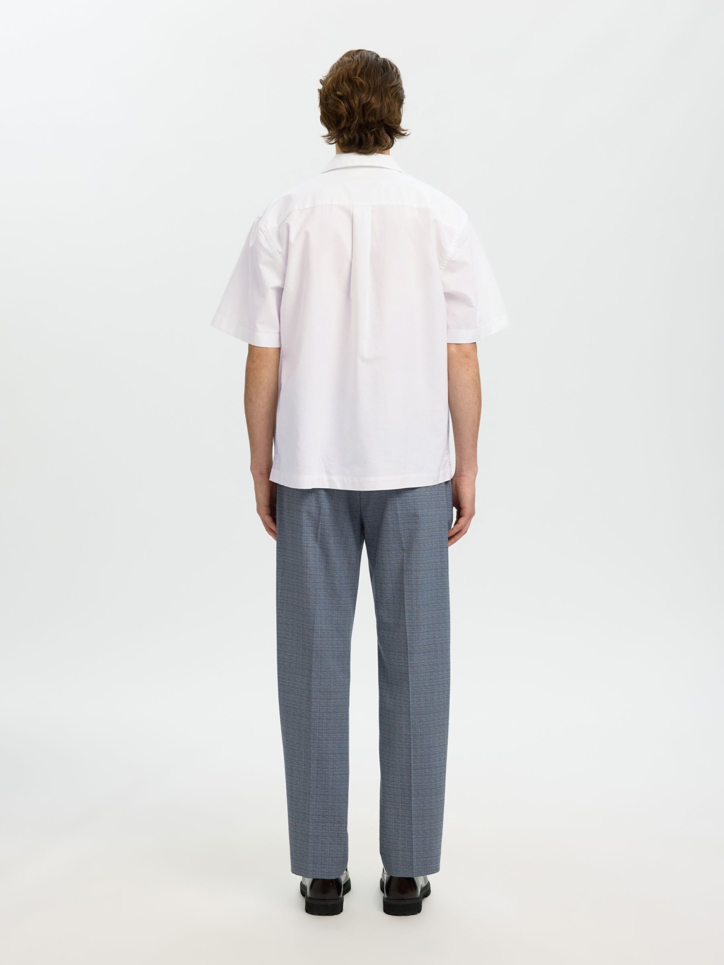 SELECTED - Ajuste regular Camisa en blanco