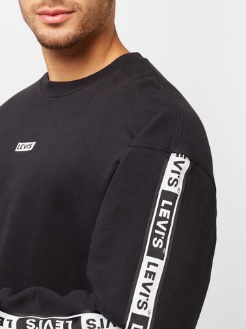 LEVI'S ® Sweatshirt 'Relaxd Graphic Crew' in Schwarz