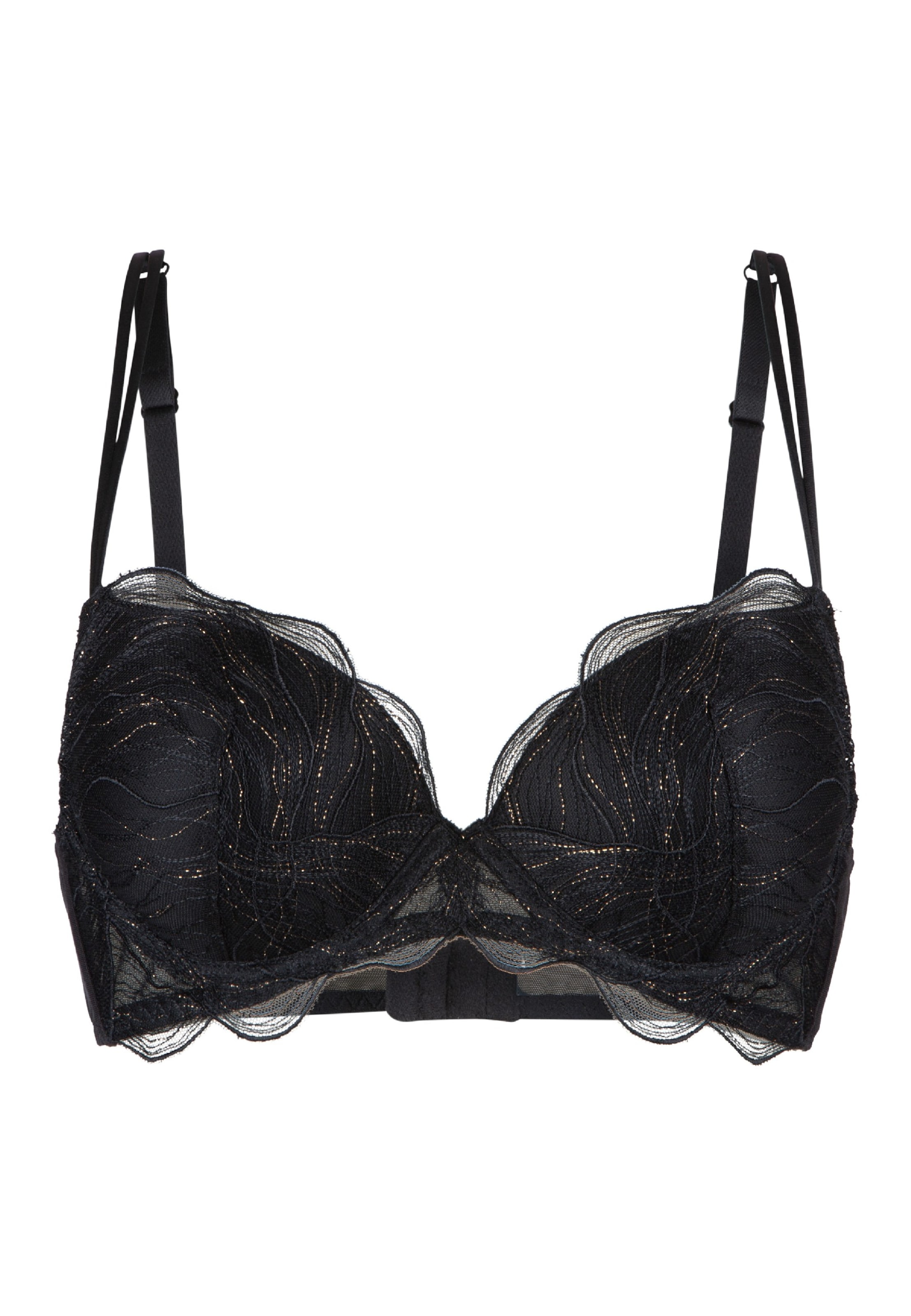 LingaDore Push-up BH in Schwarz: Vorderseite