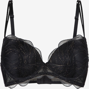 LingaDore - Push-up Soutien em preto: frente