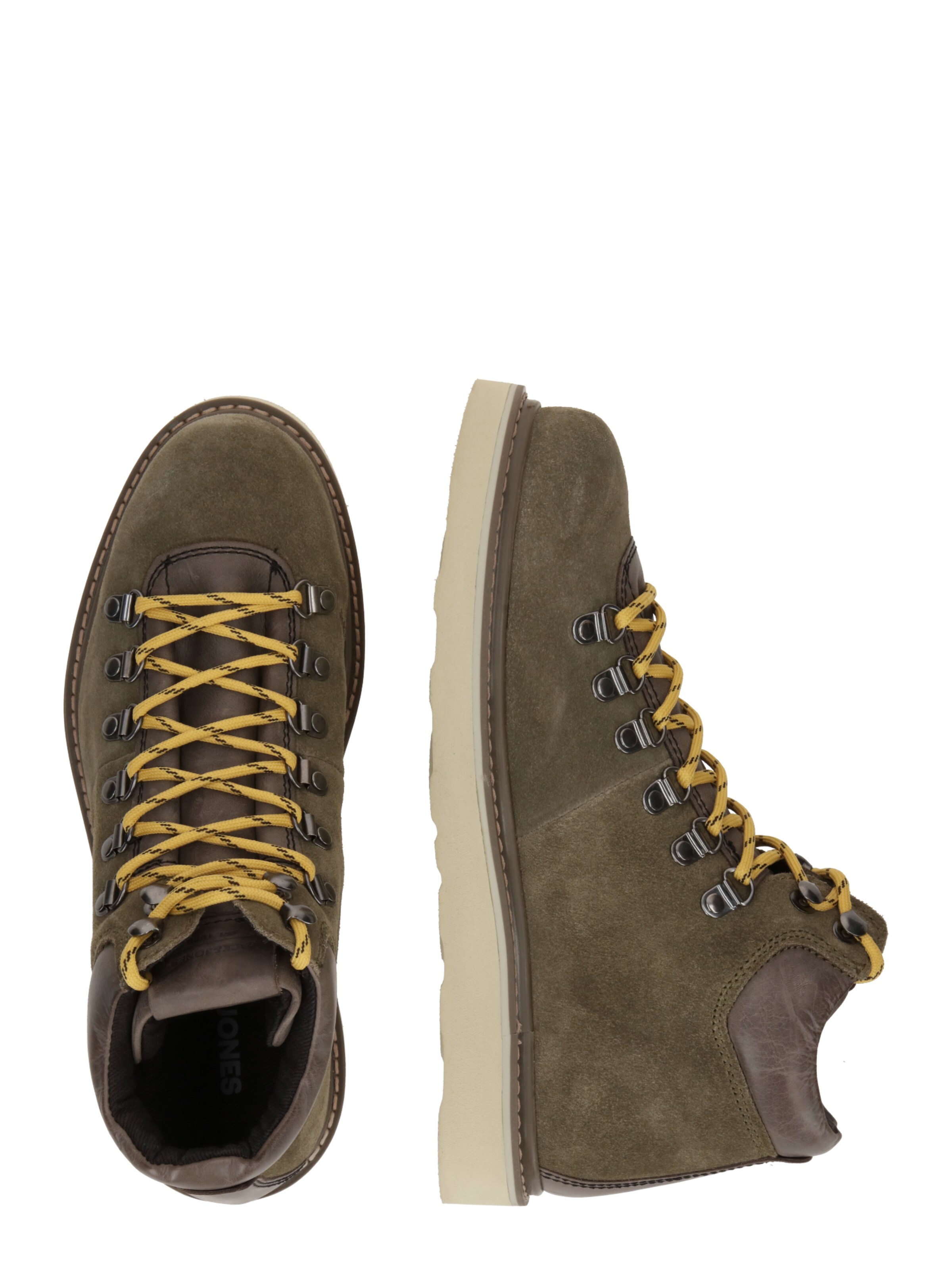 JACK & JONES Ботинки на шнуровке в Зеленый