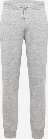 Superdry Broek 'Essential' in Grijs: voorkant