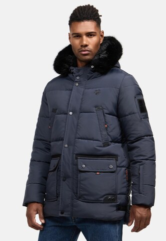 STONE HARBOUR Winter jacket 'Mironoo' in Blue: front