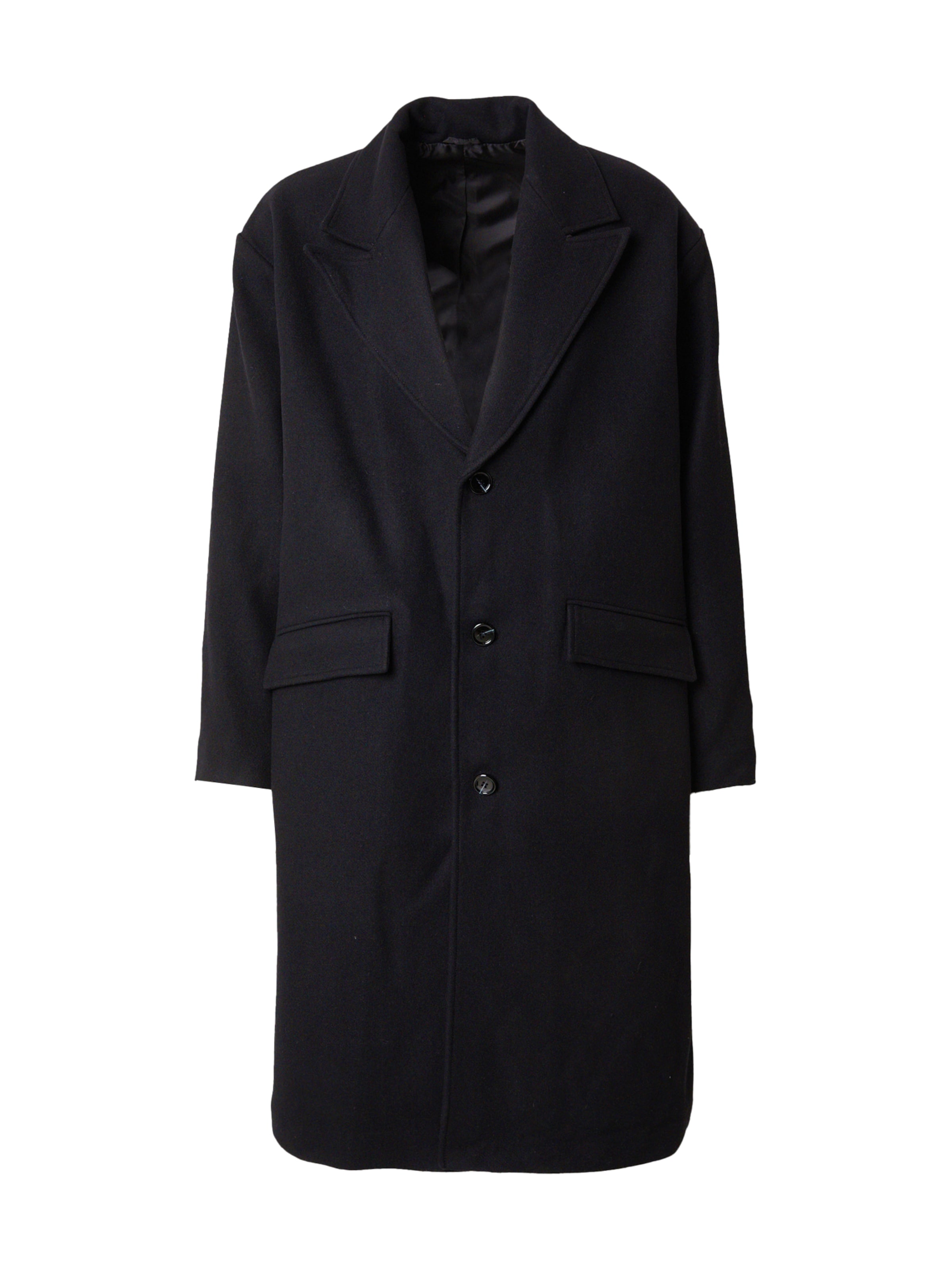 WEEKDAY Płaszcz przejściowy 'Pavo' w kolorze czarny: przód