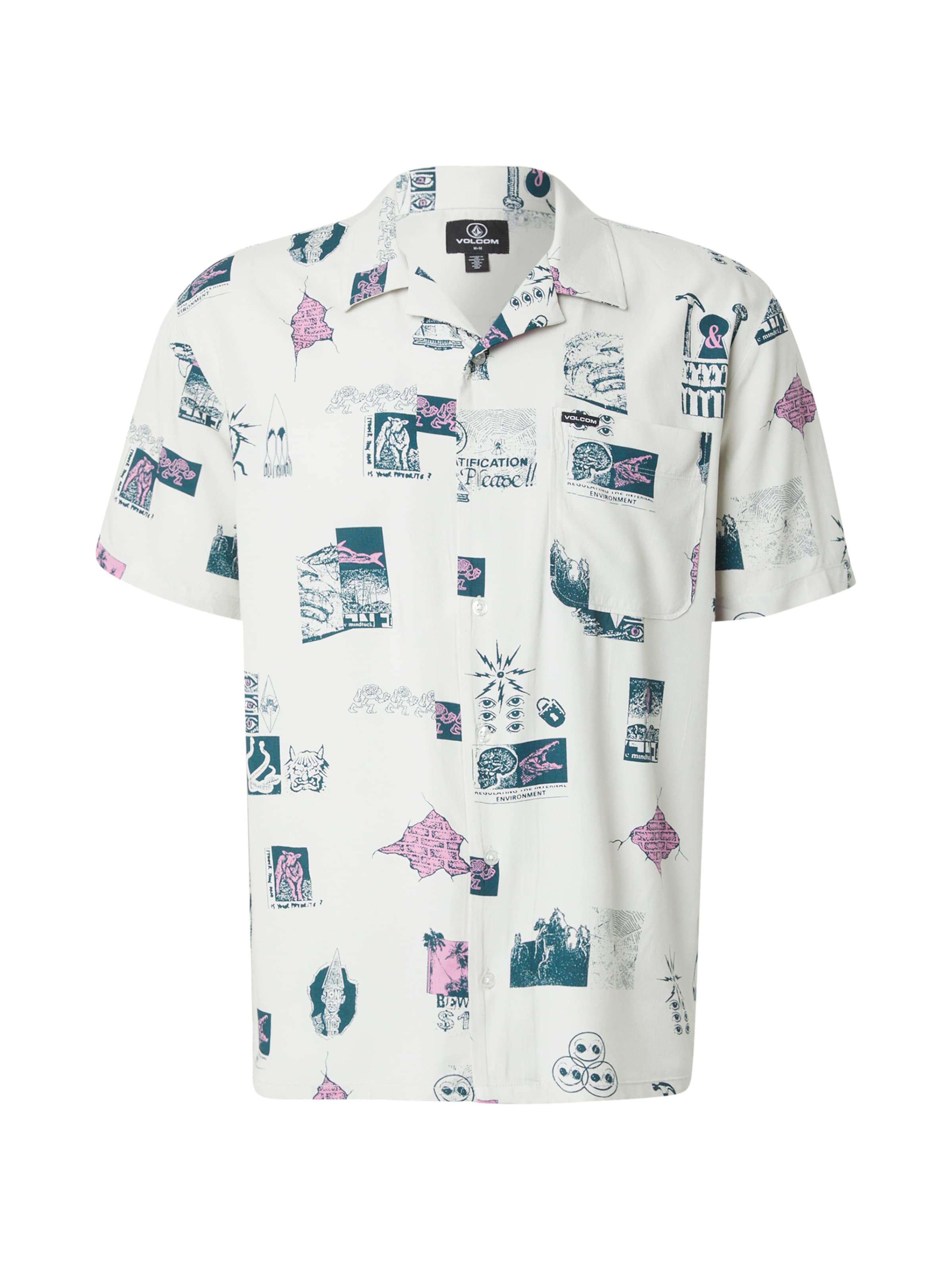 Volcom Regular fit Skjorta 'MISTOSTONE' i grå: framsida