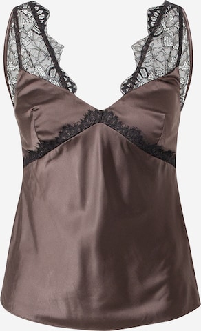 PATRIZIA PEPE Top 'CAMICIA' in Brown: front