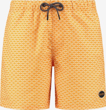 Shorts de bain Shiwi en orange : devant