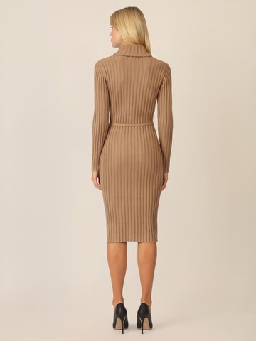 APART Knitted dress in Brown