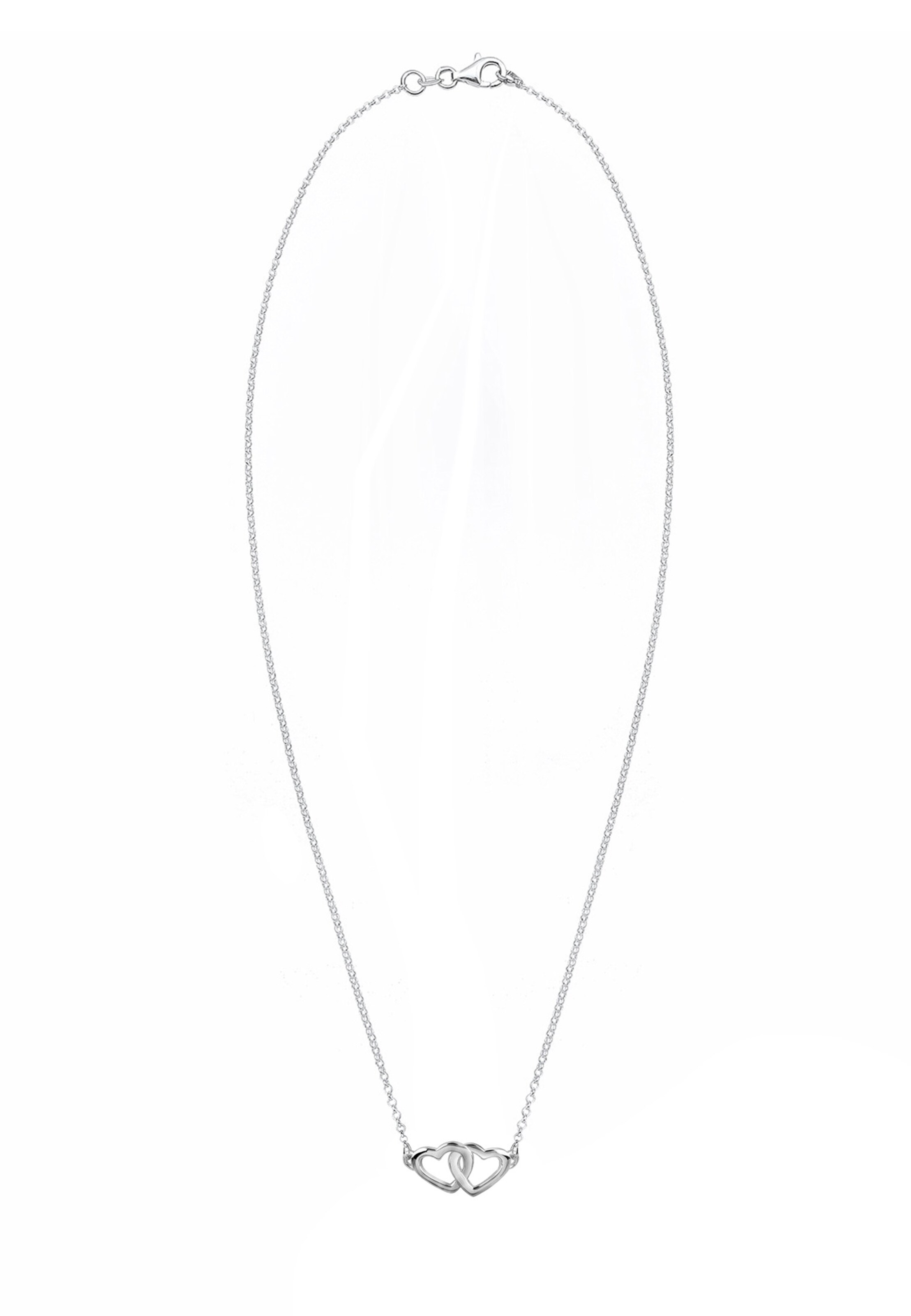 Nenalina Ketting 'Herz' in Zilver: voorkant