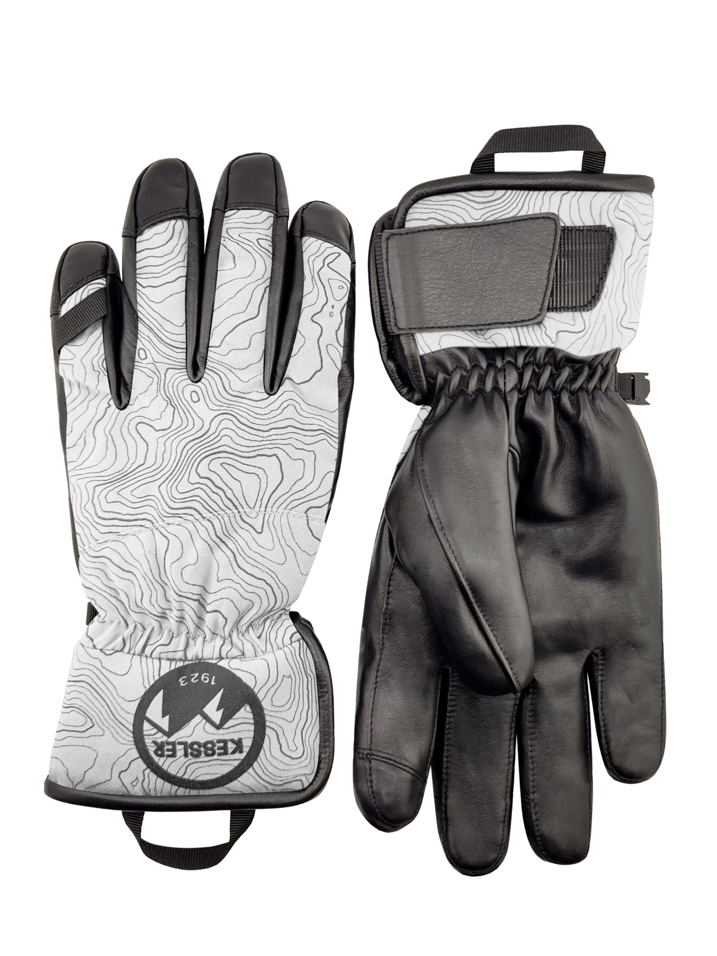 KESSLER Fingerhandschuhe 'ASPEN'‌ in Weiß: Vorderseite