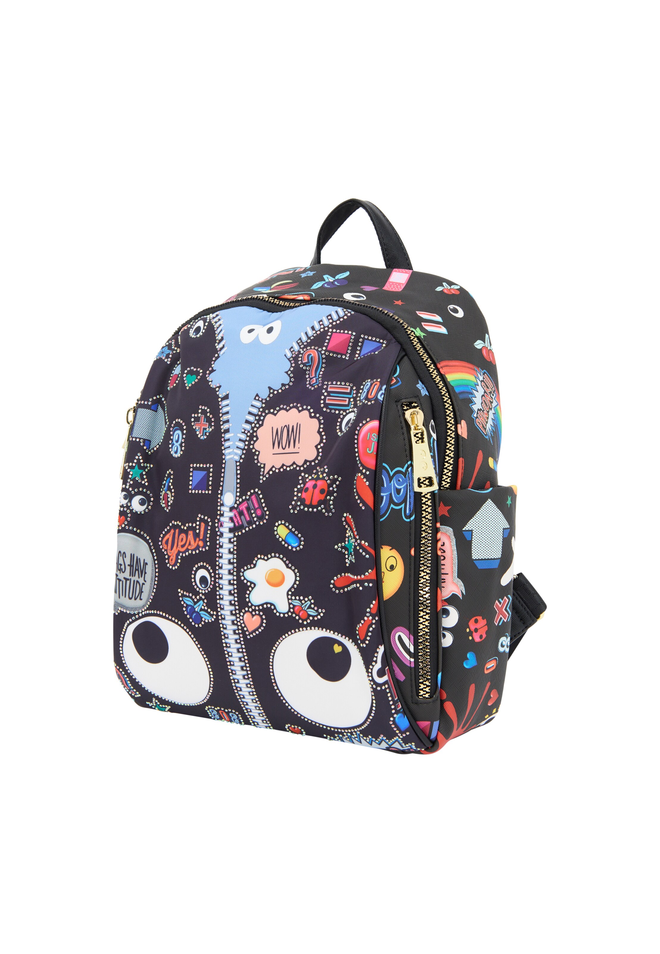 MYMO Rygsæk 'Pop Eyetheme' i sort