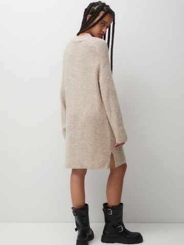 Pull&Bear Knitted dress in Beige