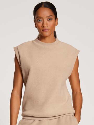 CALIDA Sweatshirt 'Loungewear Xtra' in Beige