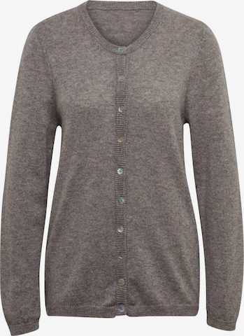 Goldner Strickjacke in Grau: Vorderseite