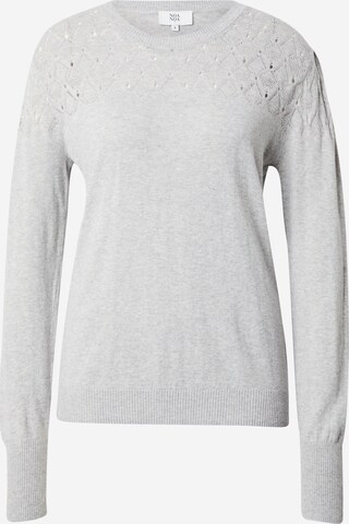 Noa Noa Sweater 'Clara' in Grey: front