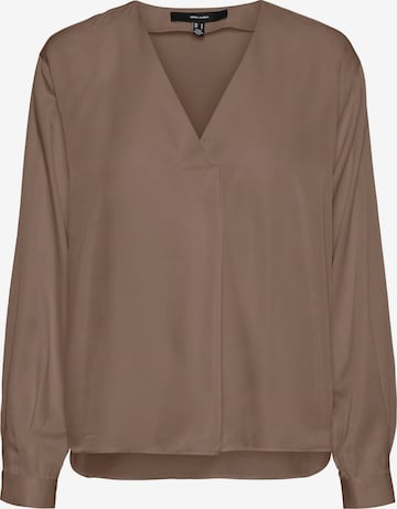 VERO MODA - Blusa 'Bonnie' em castanho: frente