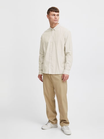 !Solid Slim Fit Hemd 'SDVal' in Beige