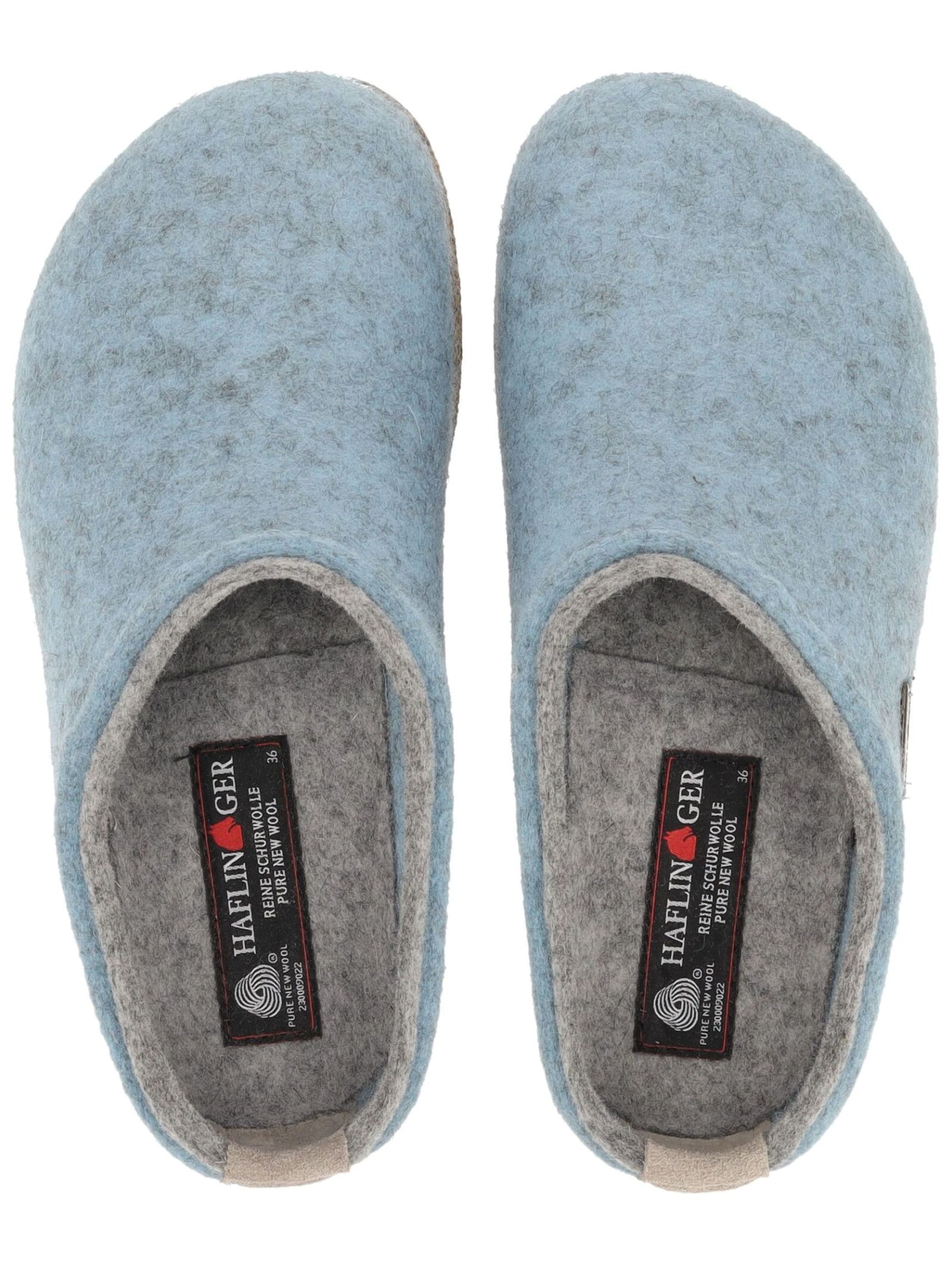 HAFLINGER Huisschoenen in Blauw