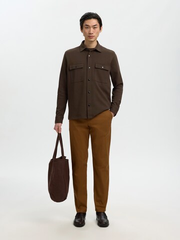 SELECTED Regular Fit Jacke 'SLHJackie' in Braun
