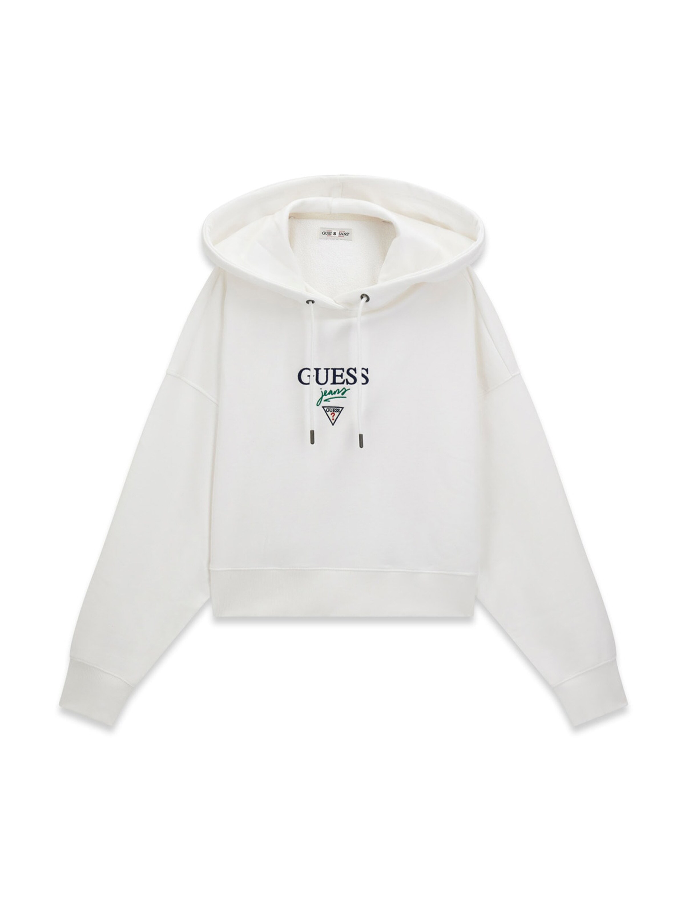 GUESS JEANS Collegepaita värissä valkoinen: etupuoli