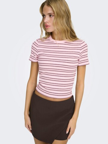 ONLY T-Shirt 'ONLLUPE' in Pink